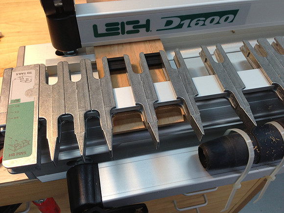 Routing Dovetail Pins