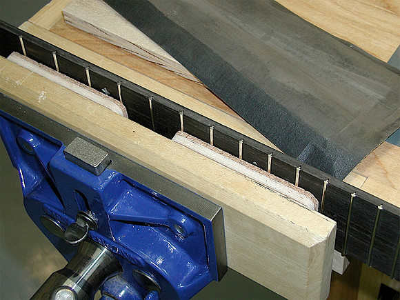 Flush Sanding Fret Edges