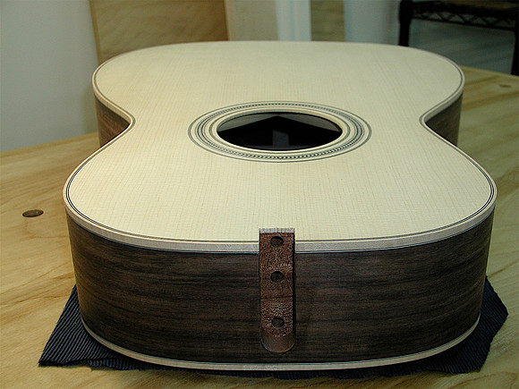 Completed Curly Maple Binding!