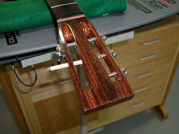 Removing Finish in Tuner Holes
