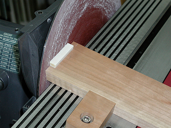 Sanding Bone Nut Bevel